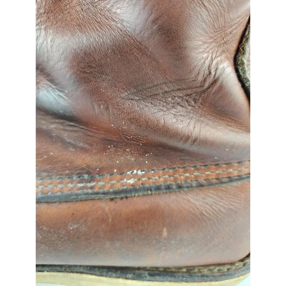 Vintage Red Wing heritage boots #10877  Sz 12 Tall Leather Work Field Roof Shoes